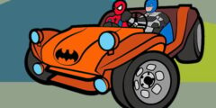 Superhero Cars Coloring Book